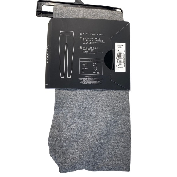 Simply Vera Vera Wang Live-In Legging High Rise Dark Heather Grey Small NEW - Picture 5 of 7